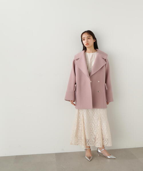 セール】◇ウールカルゼシリーズ コート（ピーコート）｜JILL by JILL