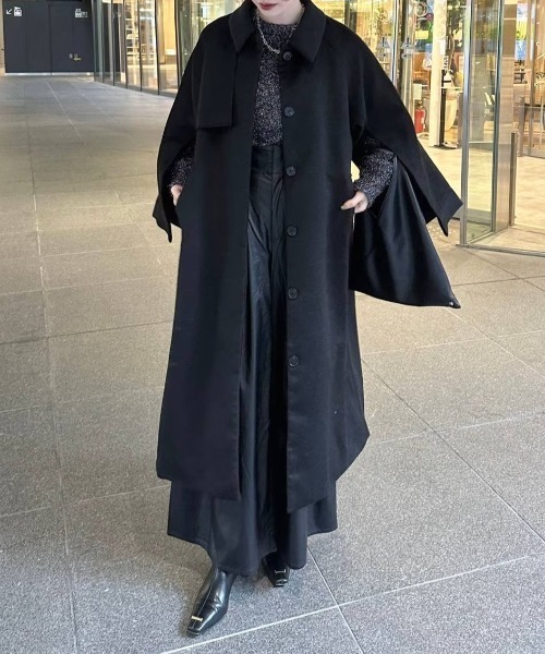 HARE（ハレ）の「ラグランウールコート(HARE)（ステンカラーコート