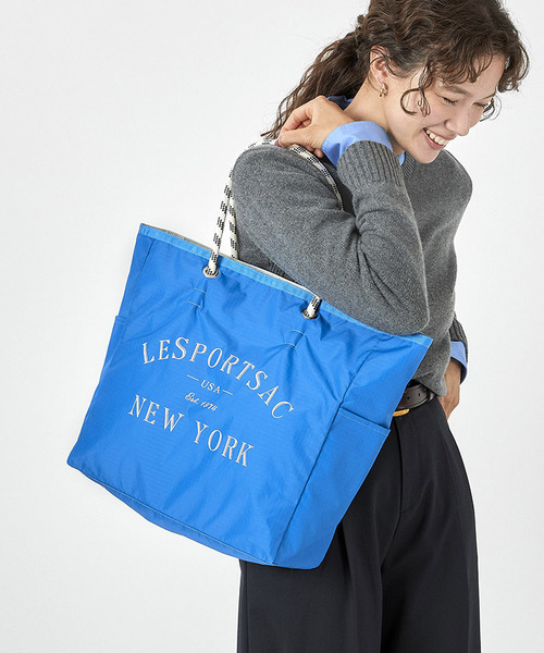 LeSportsac（レスポートサック）の「LARGE 2 WAY TOTE ウルトラブルー
