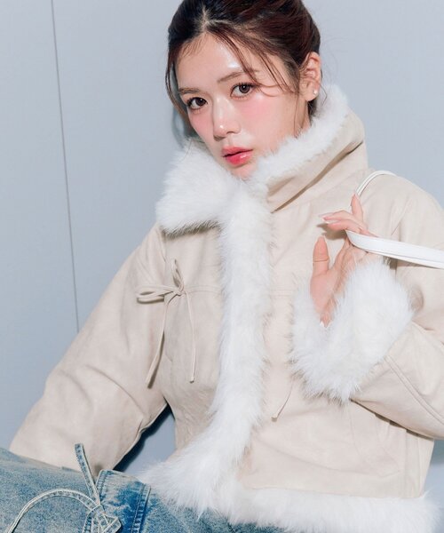 セール】ファームートンジャケット（ムートンコート）｜OLIVE des