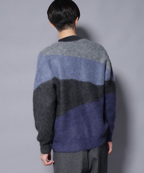 セール】｢COFIL｣ SCIARADA モヘヤ混 ランドスケープニットカーディガン