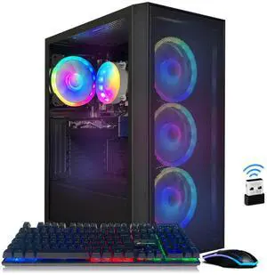 STGAubron Gaming Desktop PC,Intel Core i7-10700F up to 4.8G,Radeon