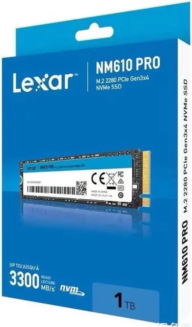 Lexar NM610 PRO M.2 2280 1TB PCI-Express 3.0 x4, NVMe 3D TLC