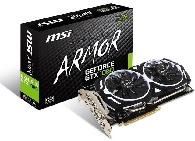 MSI GAMING GeForce GTX 1060 6GB GDRR5 192-bit HDCP Support DirectX