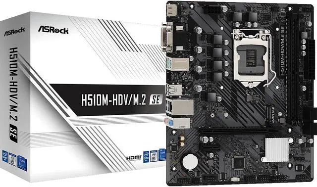 Asrock H510M-HDV/M.2 SE Intel 1200 Micro ATX DDR4 Motherboard