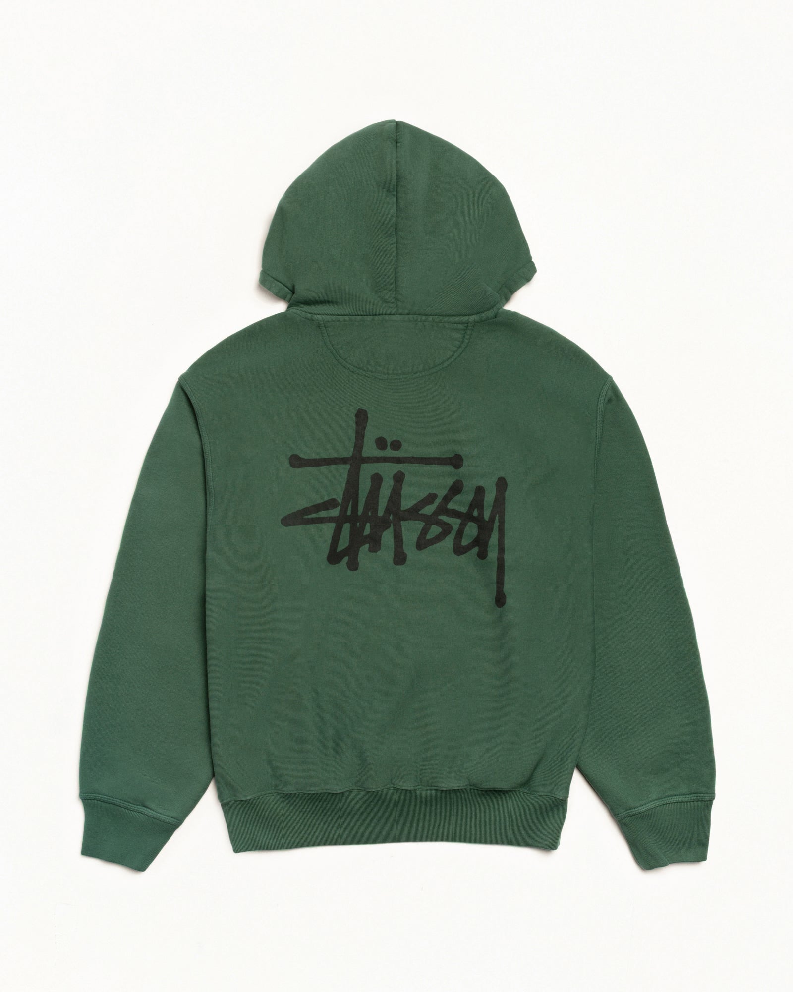 Basic Stüssy Hoodie Pigment Dyed – Pine | Tee & Sweats | Stüssy Canada