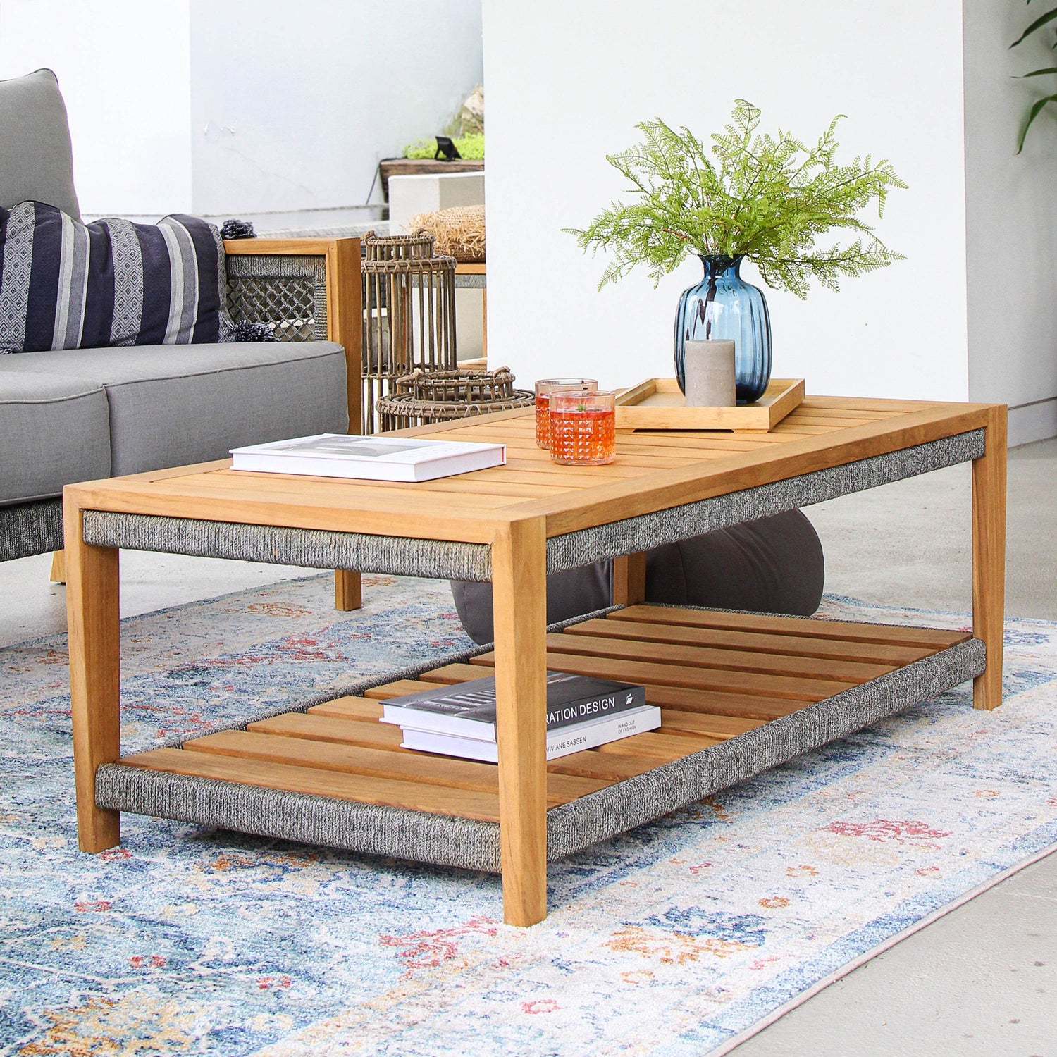 Nassau Teak Wood Patio Coffee Table | Cambridge Casual