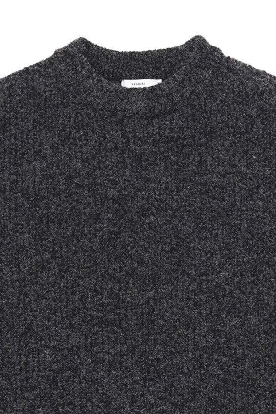 YASHIKI Shusetsu boucle Knit（終雪） BLACK YSK-25AW-KN12 – CASDAY