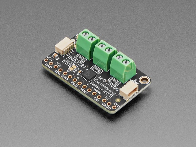 Adafruit INA3221 - Triple 0-26 VDC, ±3.2 Amp Power Monitor [STEMMA