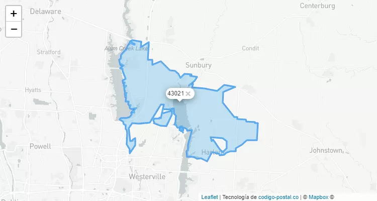 43021 ZIP Code - United States