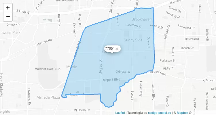 77051 ZIP Code - United States