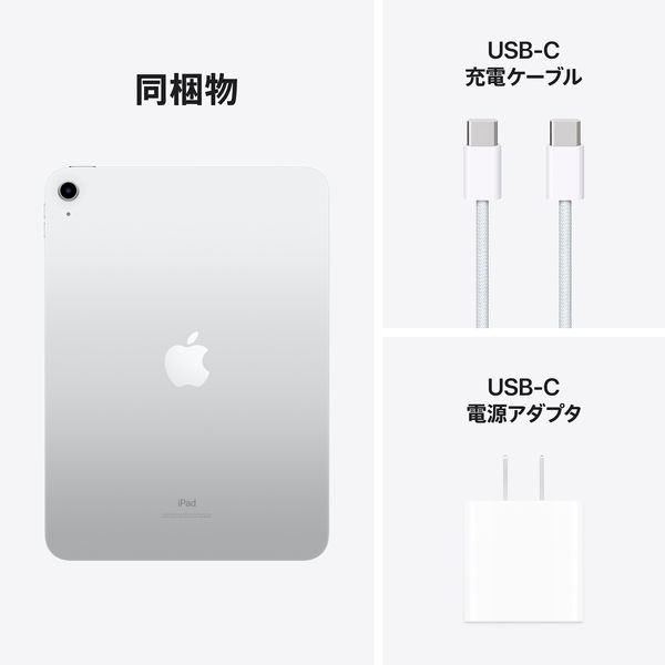 在庫限り終了】iPad 10.9インチ 第10世代 Wi-Fiモデル 64GB シルバー