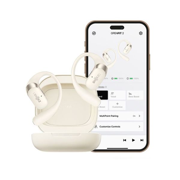 SHOKZ 完全ワイヤレスイヤホン OpenFit2 オープンイヤー Bluetooth5.4