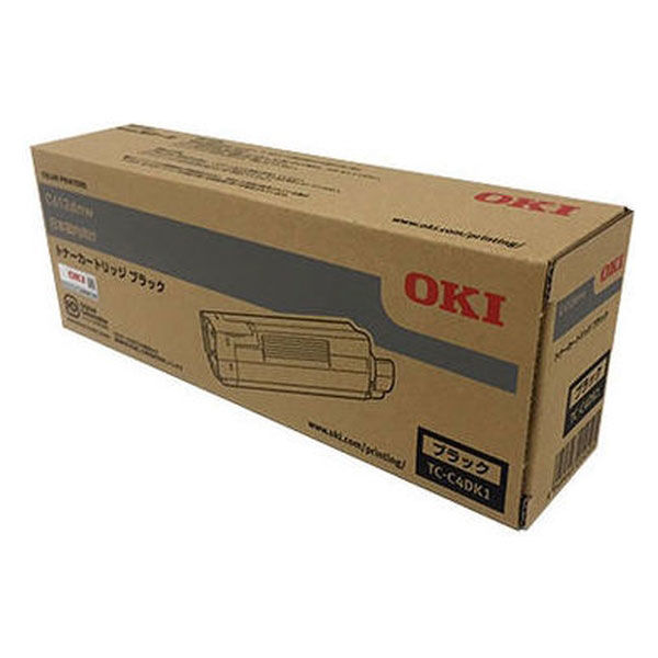 OKI 純正トナーカートリッジ TC-C4DK1 ブラック 1個 - アスクル