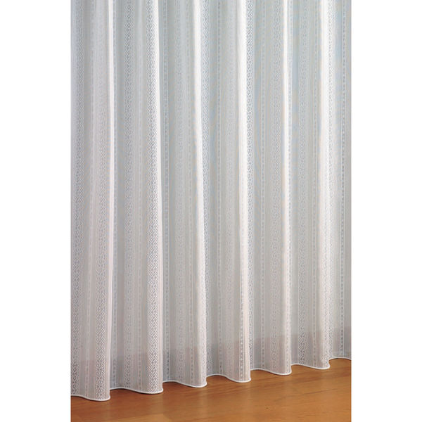 川島織物セルコン 2倍ヒダ 3つ山 レースカーテン 裾ウエイトテープ加工