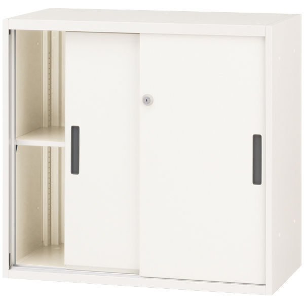 オカムラ スチール収納VILLAGE 引違い（2枚引違い・シリンダー錠） 2段