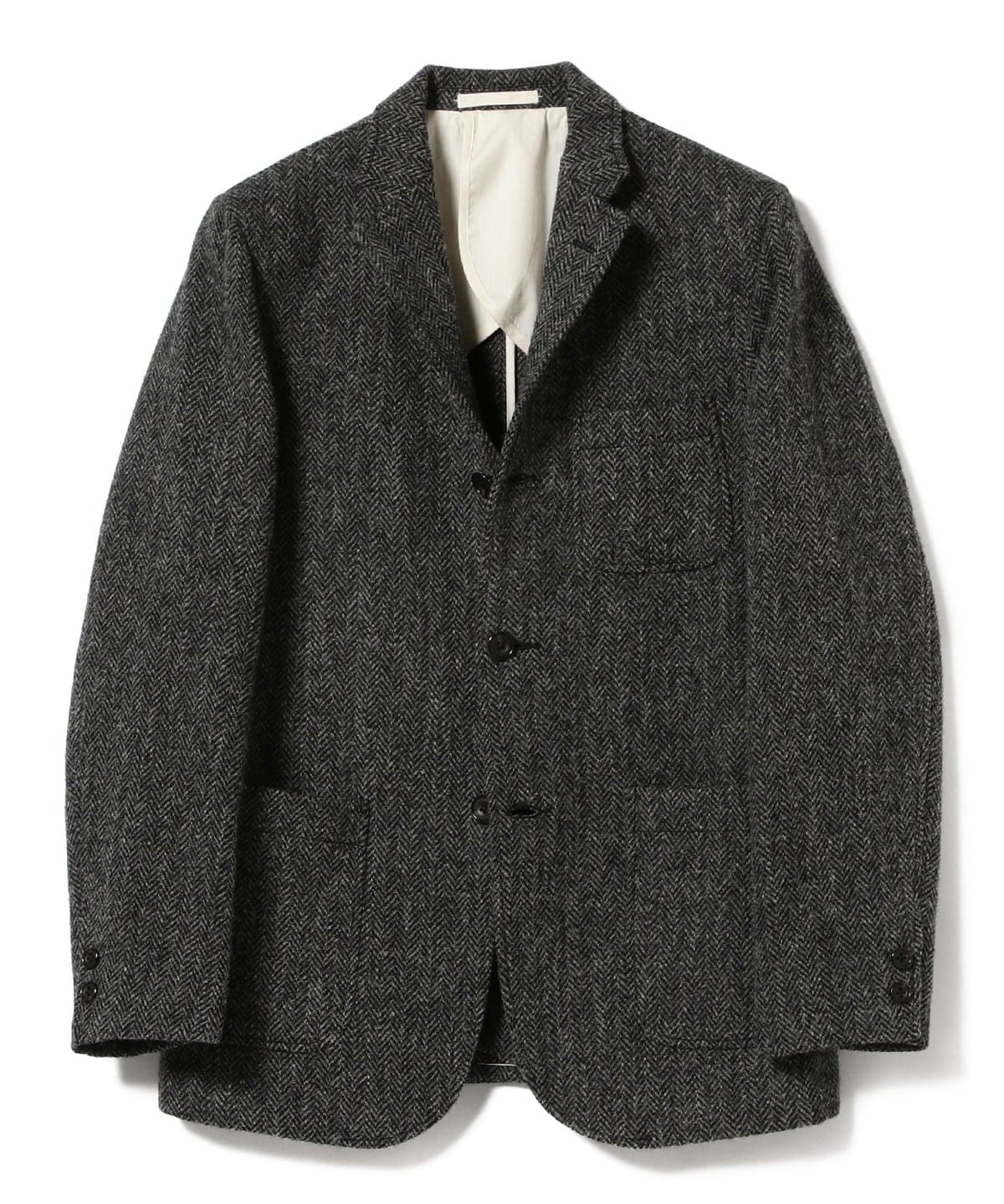 BEAMS PLUS 3B Jacket Harris Tweed Size 24 (Jacket, Casual BEAMS