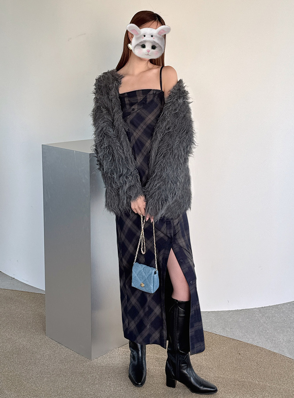 ファーライクニットカーディガン[an1641] | レディースファッション