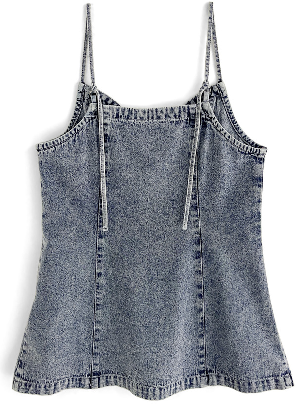 フロントジップデニムキャミソール[gn127] | レディースファッション