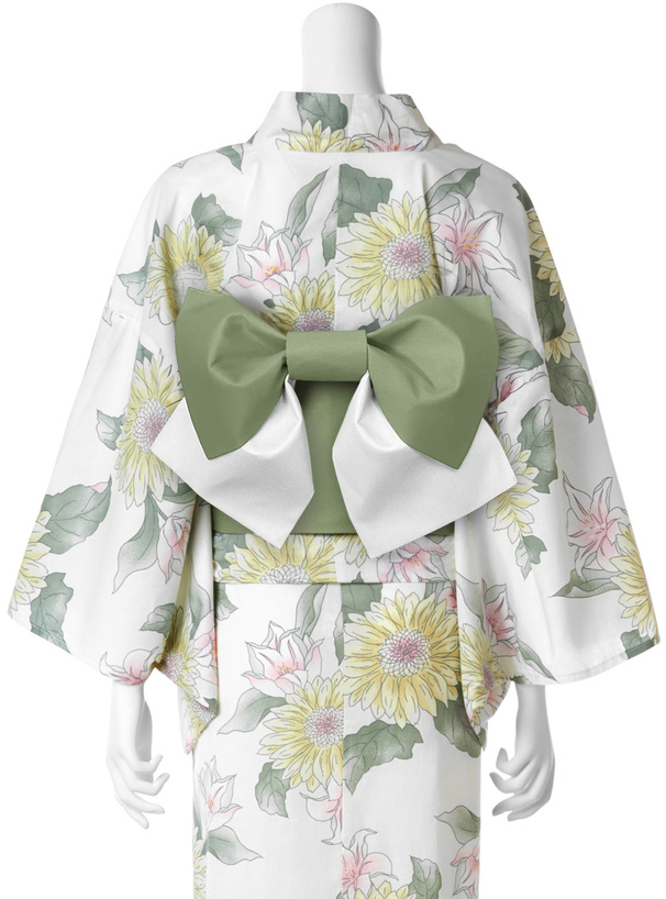 レトロひまわり柄浴衣セット[gi1323] | レディースファッション通販の