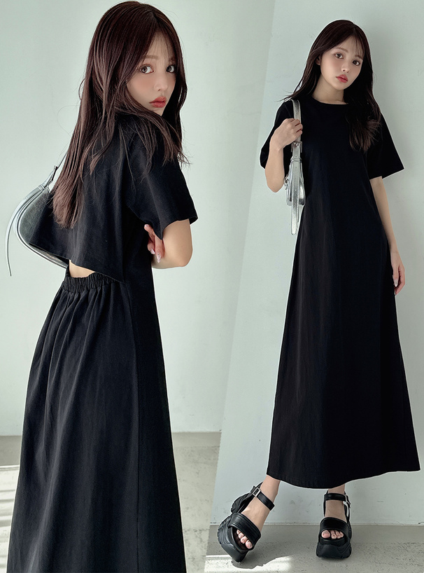 バックオープンワンピース[fo1974] | レディースファッション通販の