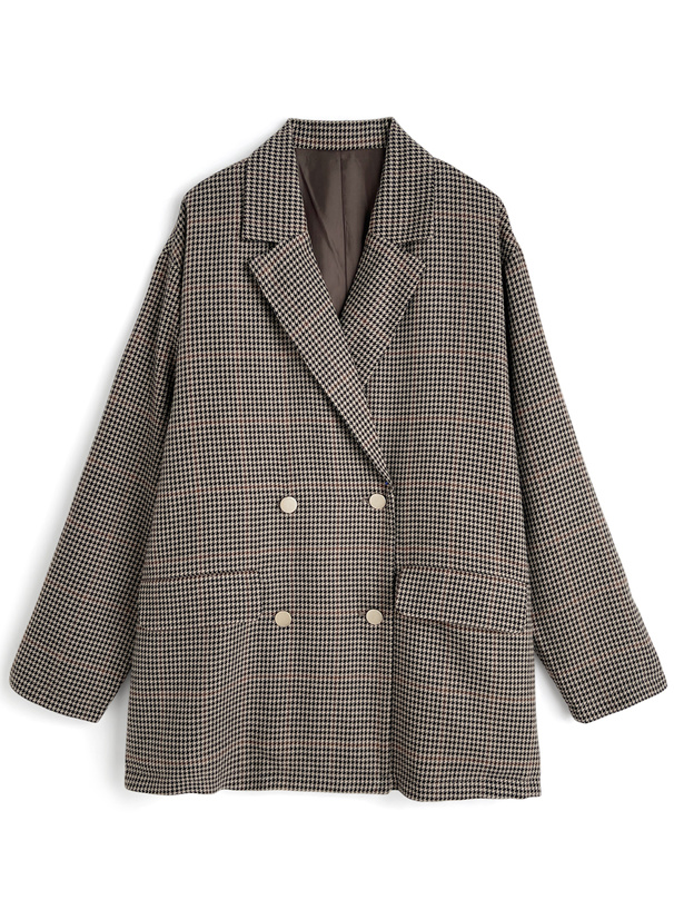 千鳥柄ダブルテーラードジャケット[fo2249] | レディースファッション