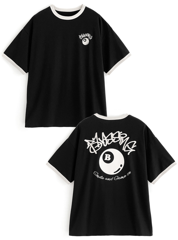 グラフィックプリントリンガービッグTシャツ[pm301] | レディース