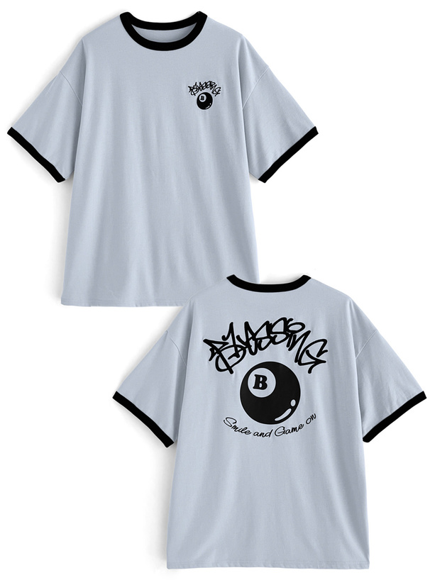 グラフィックプリントリンガービッグTシャツ[pm301] | レディース