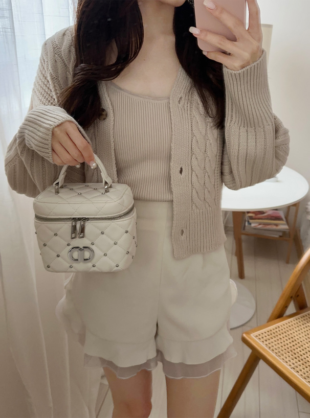 2Wayビジューキルティングバニティバッグ[tr820] | レディース