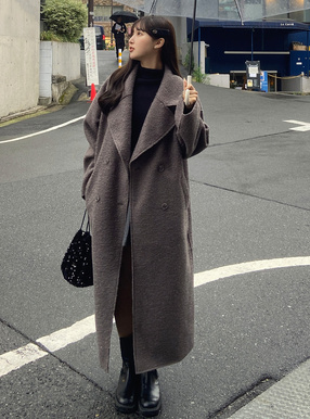 リングフェイクウールダブルチェスターコート[on172] | レディース