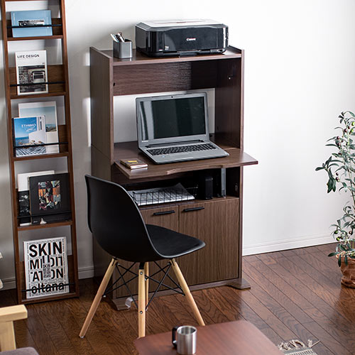 ライティングデスク テレワークラック 在宅デスク 収納 棚付き ママ