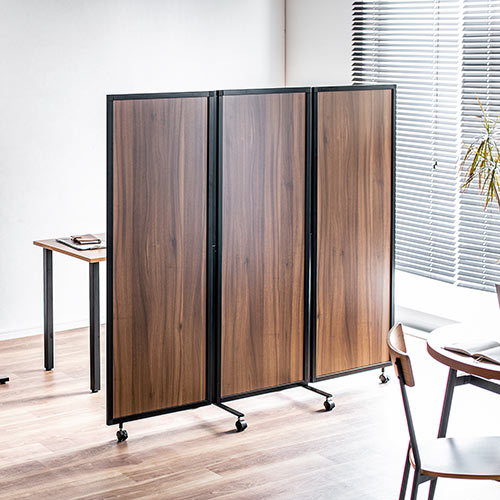 パーティション 間仕切り 木目 3連オフィス おしゃれ 家庭 店舗 木目調