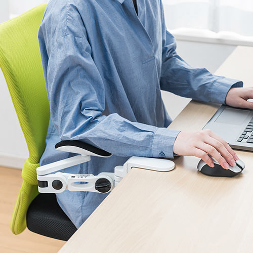 アームレスト（エルゴノミクス・デスク・クッション・収納・クランプ式