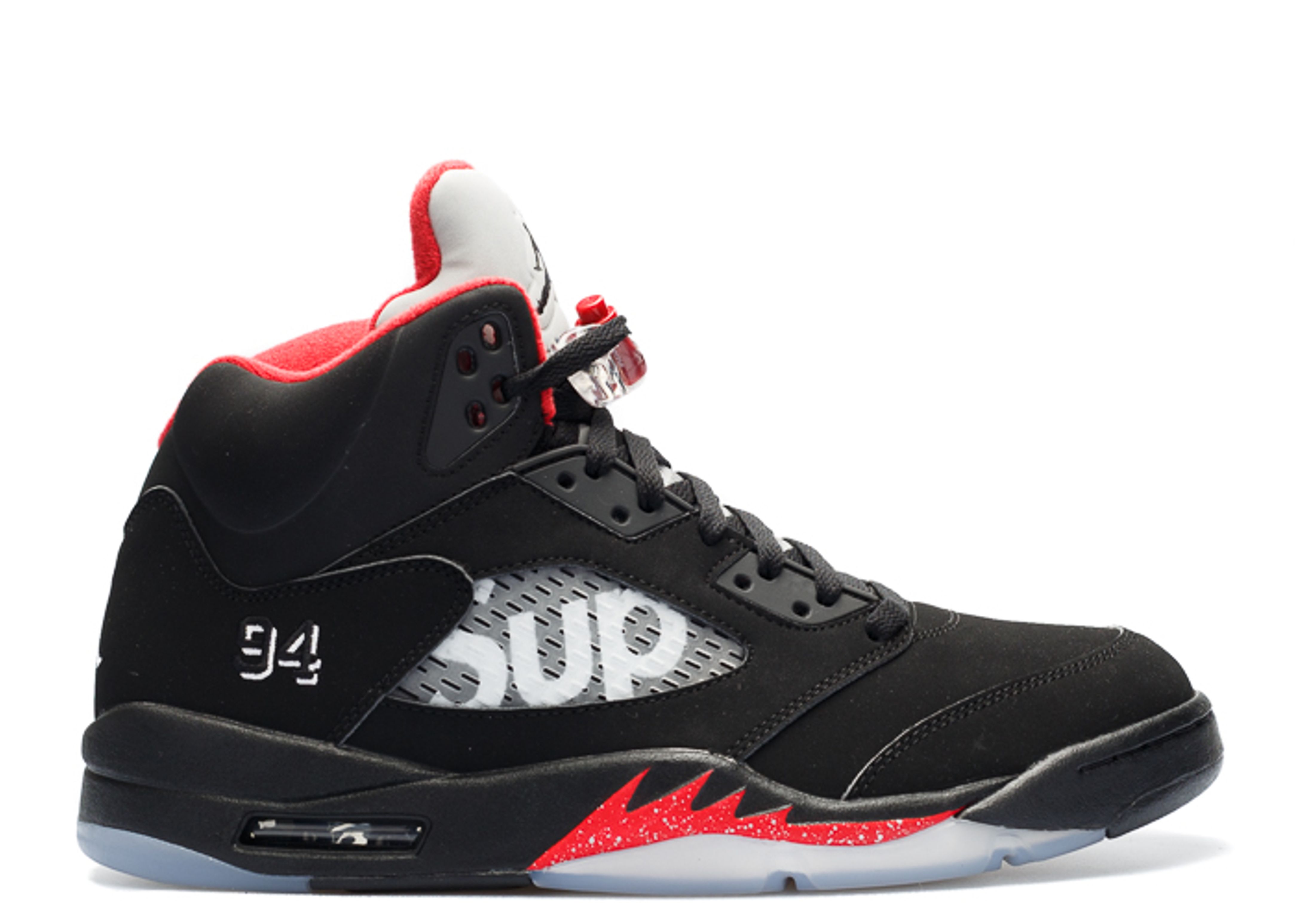 Supreme X Jordan 5 Retro 'Black' - Air Jordan - 824371 001 - black