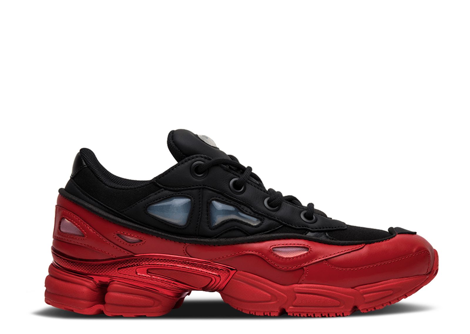 Raf Simons X Ozweego 3 'Core Black Scarlet' - Adidas - DA8775