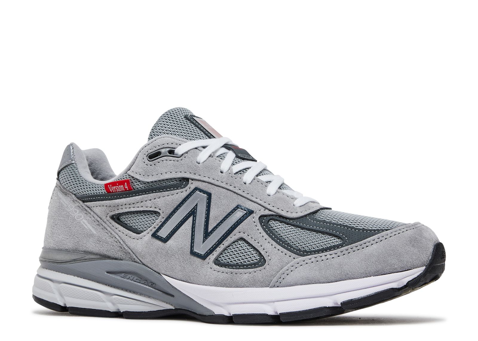 New Balance 990v4 Made In USA 'Red Label Grey' - New Balance