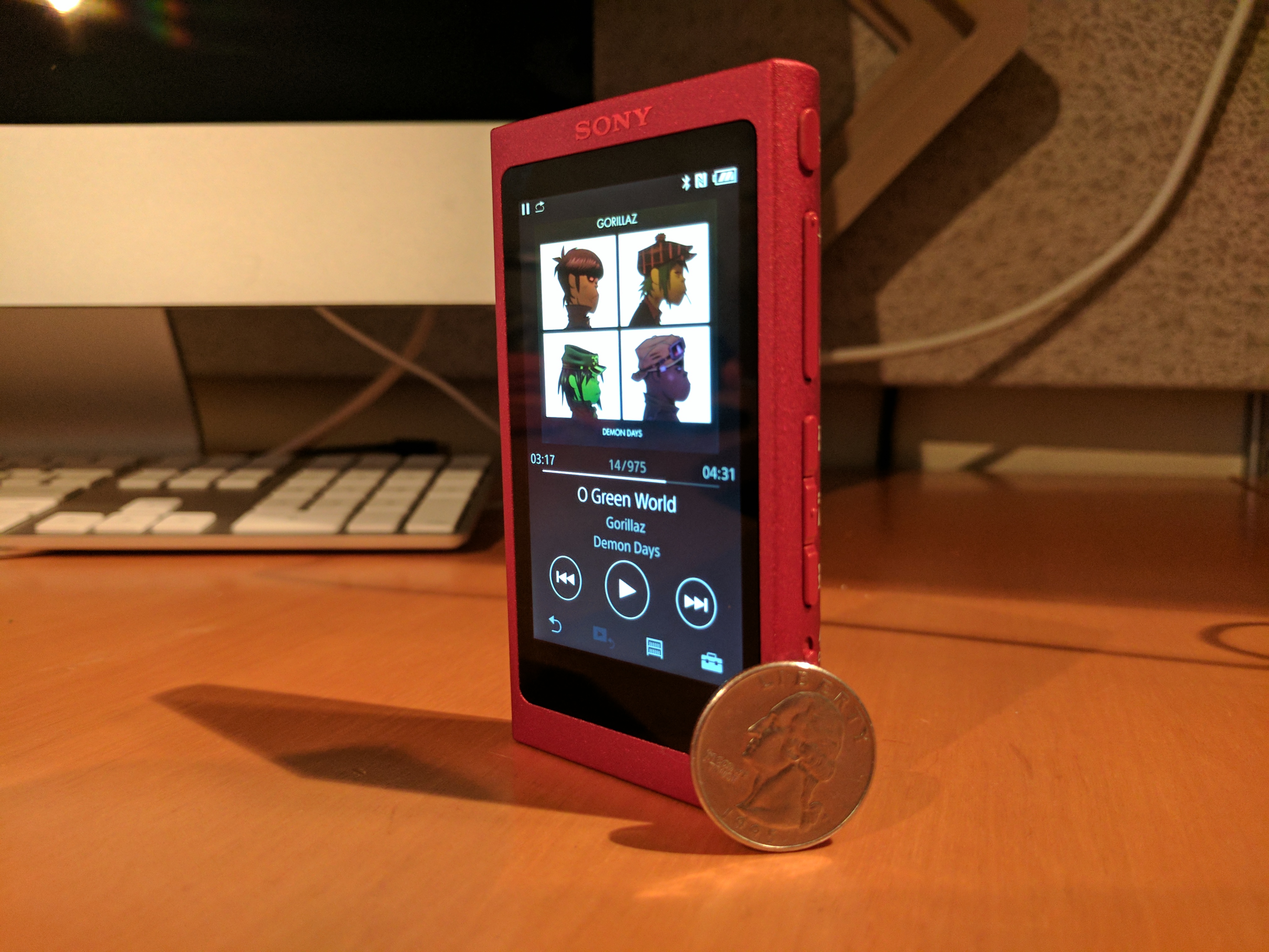 SONY Walkman A series NW-A35 (R) (16GB) (Sina bar Red) | Headphone