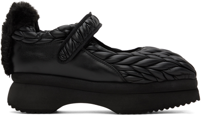 Paula Canovas Del Vas Black Diablo Mary Jane Sneakers In Black