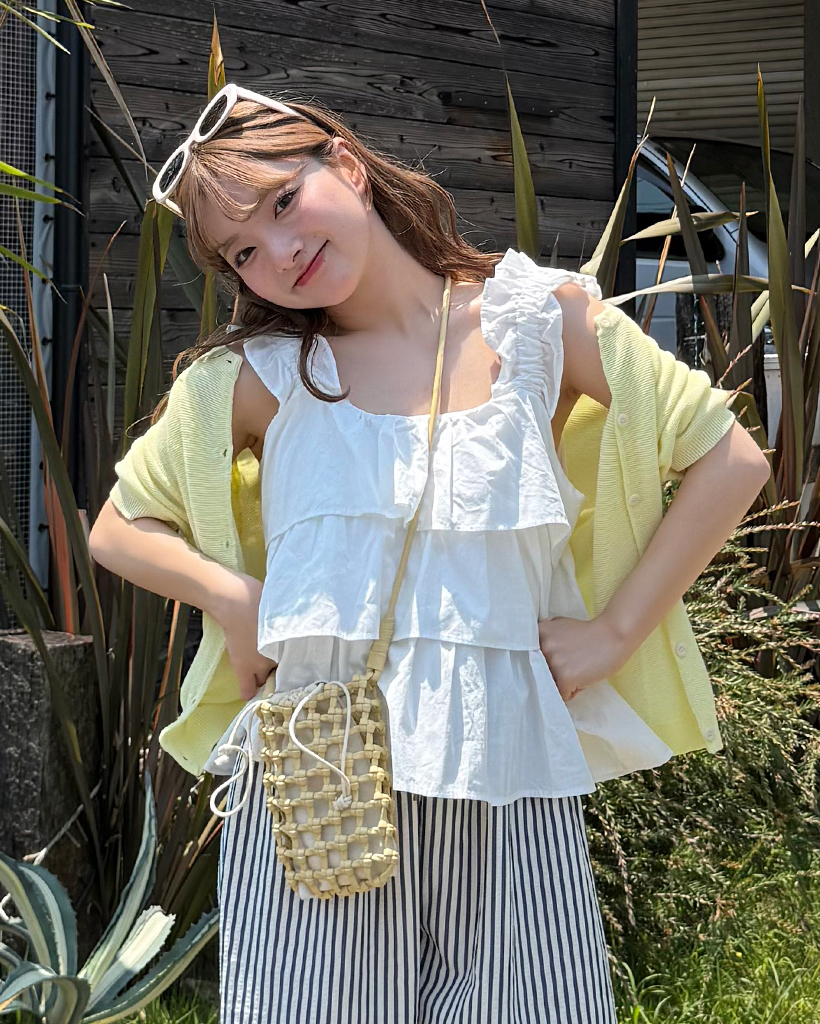 フリルティアードギャザーフリルトップス | ファッション通販サイト NUGU