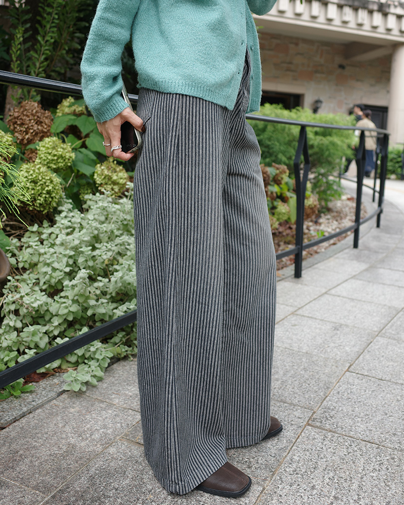 ヘリンボーンストライプパンツ | ファッション通販サイト NUGU