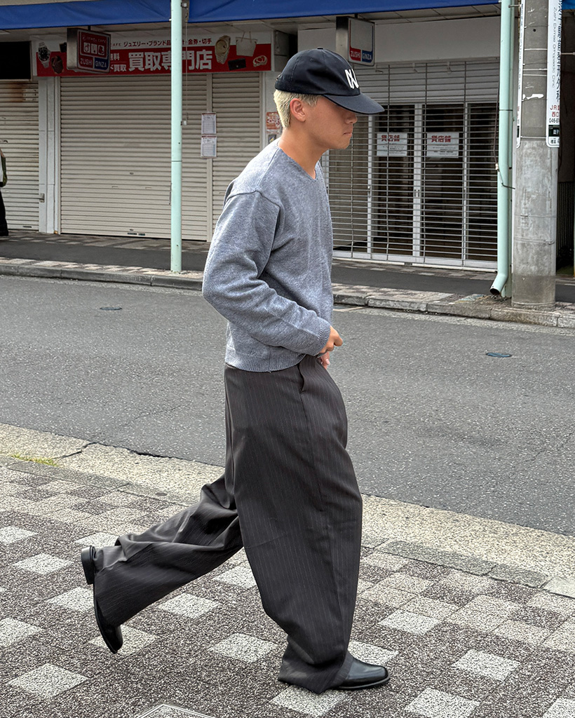 バックルストライプスラックス | ファッション通販サイト NUGU