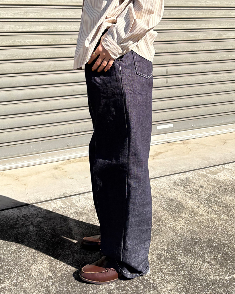 ユニセックス）ツータックリジットデニムパンツ | ファッション通販