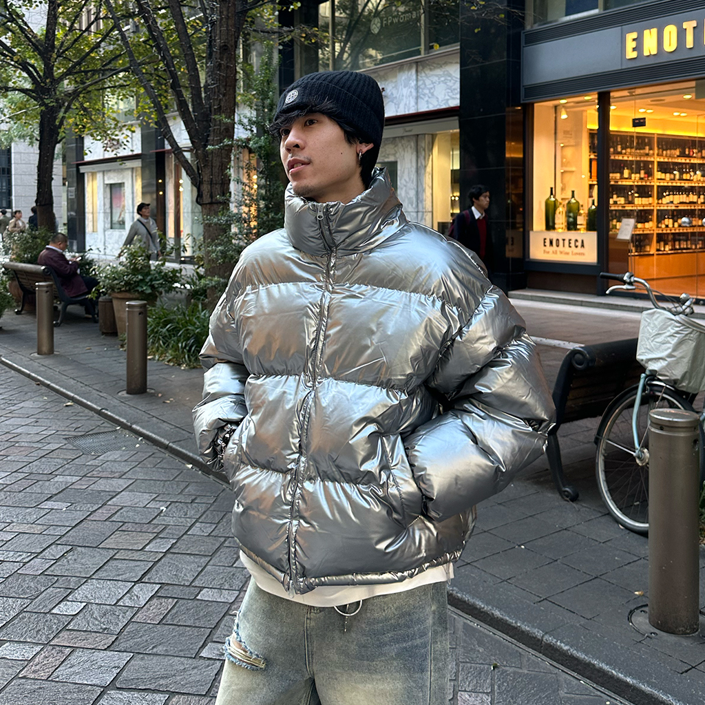 ユニセックス) 光沢中綿ダウンジャンパー | ファッション通販サイト NUGU