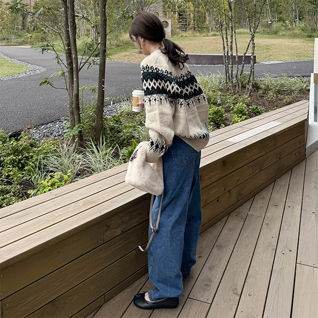ノルディック柄ニット | ファッション通販サイト NUGU