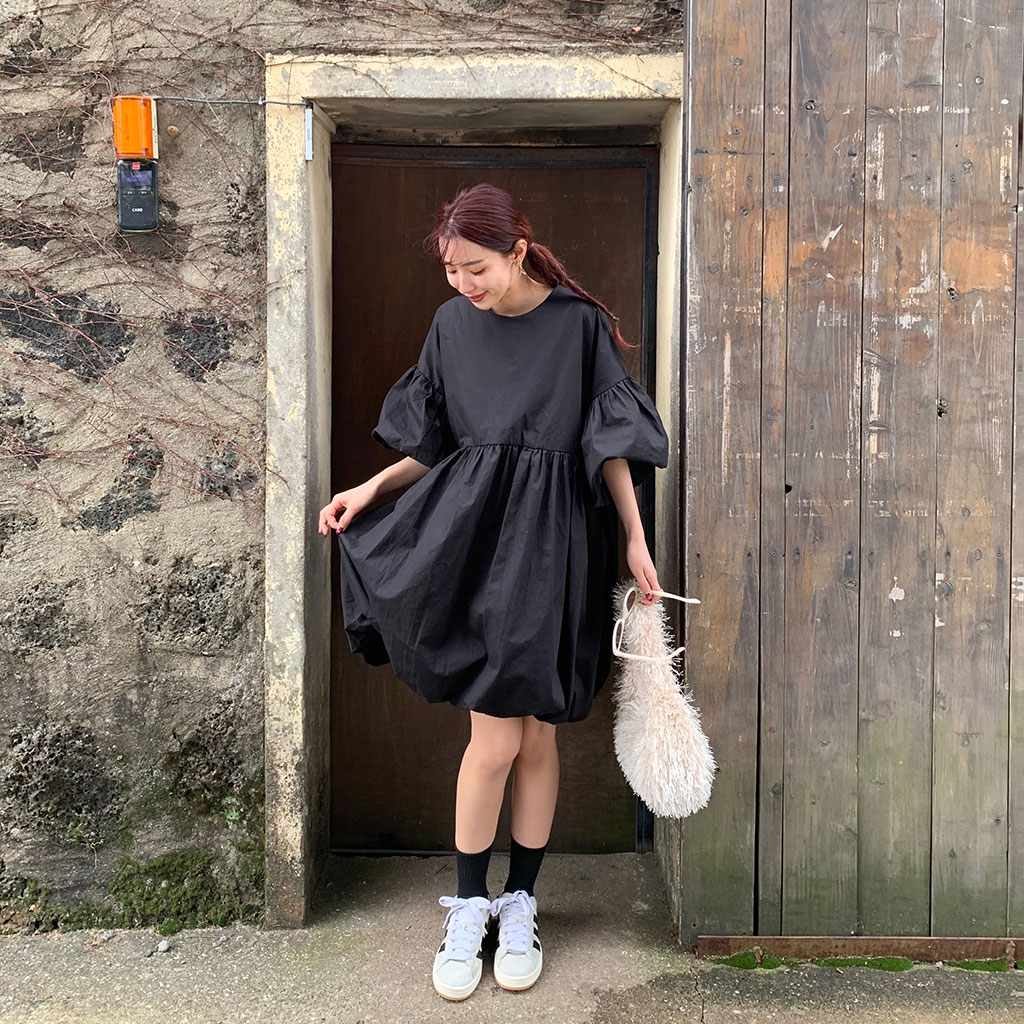 バルーンフィットミニワンピース | ファッション通販サイト NUGU