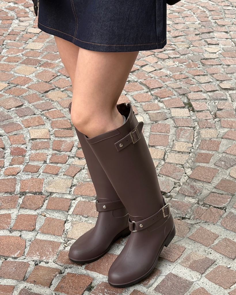 HUNTER 長靴 バックル付き 箱あり 色AUB レディース| ハンターブーツ