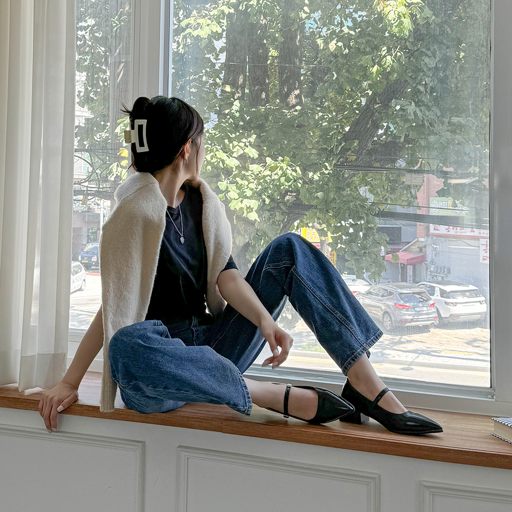 ポインテッドトゥ厚底メリージェーン | ファッション通販サイト NUGU