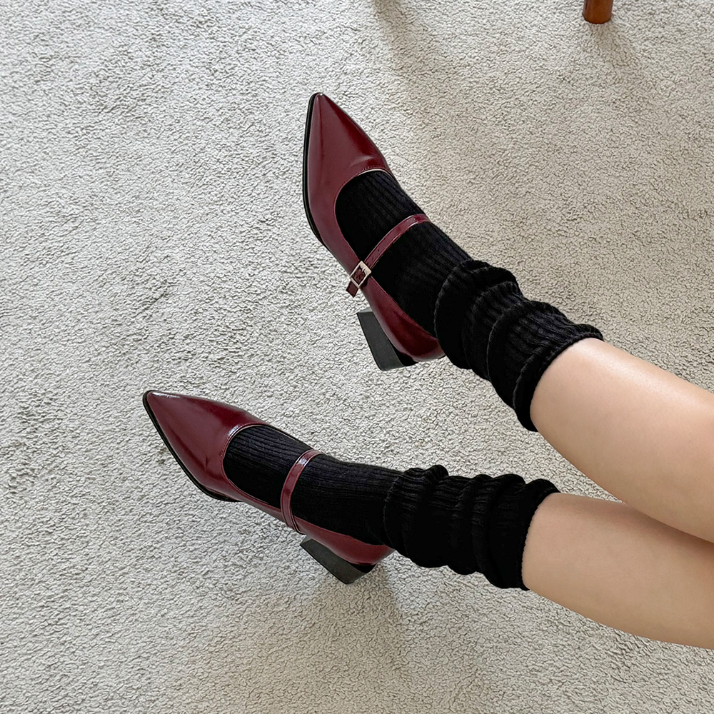 ポインテッドトゥ厚底メリージェーン | ファッション通販サイト NUGU