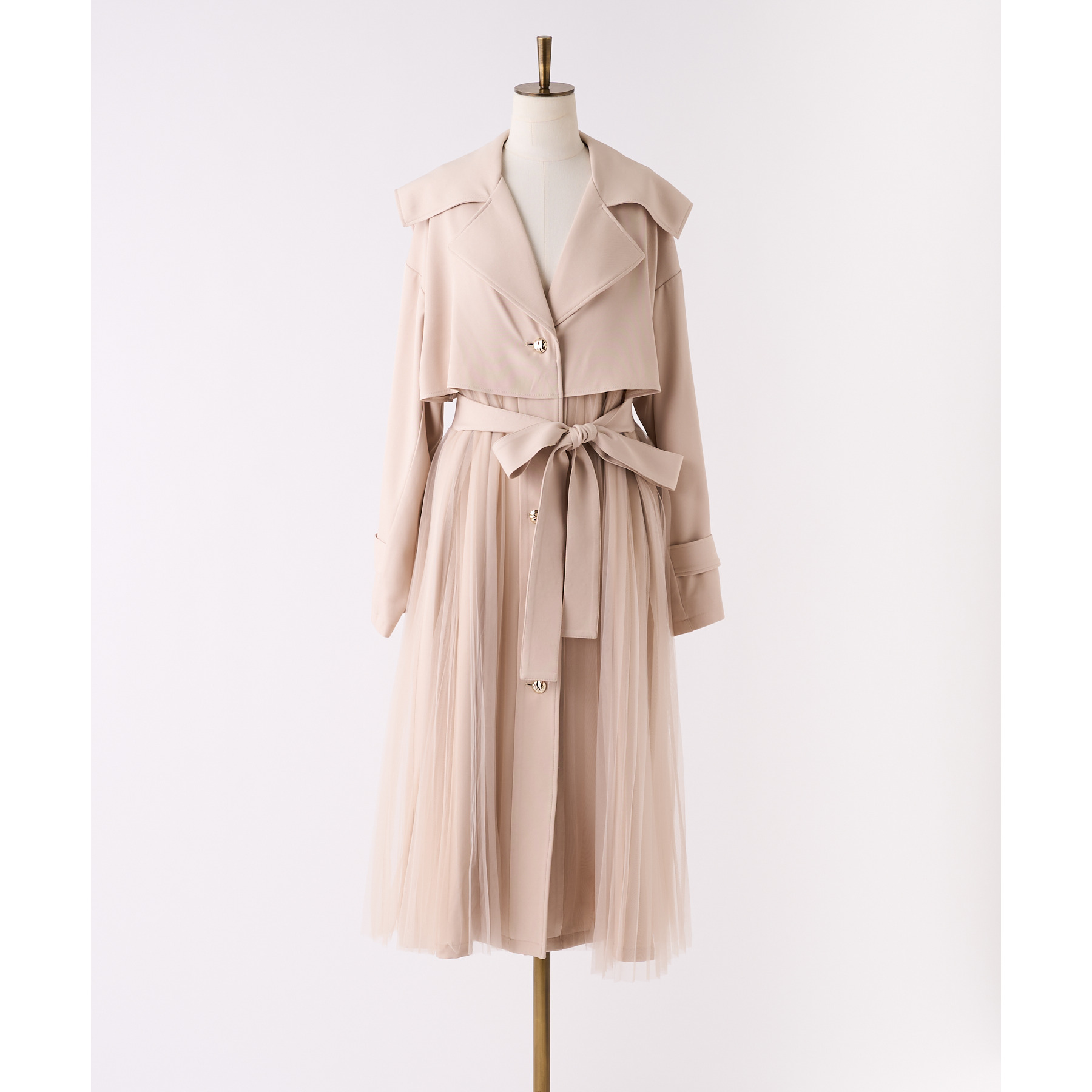 チュールトレンチコート | ファッション通販サイト NUGU