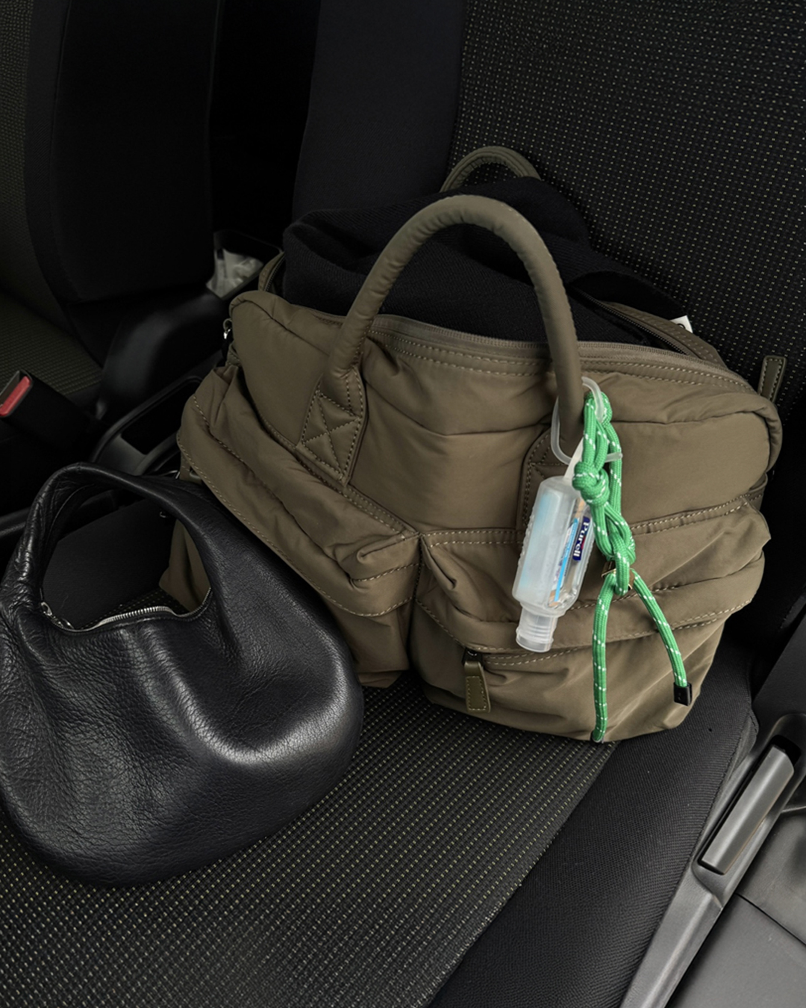 5回再販](ORIGINAL) ミドルマルチポケットクロスバック (khaki